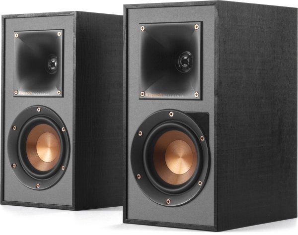 Klipsch Reference R-41PM Powered bookshelf speakers with Bluetooth® and built-in phono preamp at Crutchfield