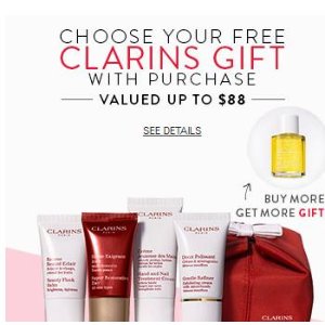  with your $85 Clarins purchase @ Nordstrom