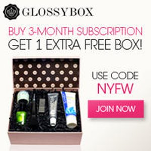 With 3-month subscription at GlossyBox