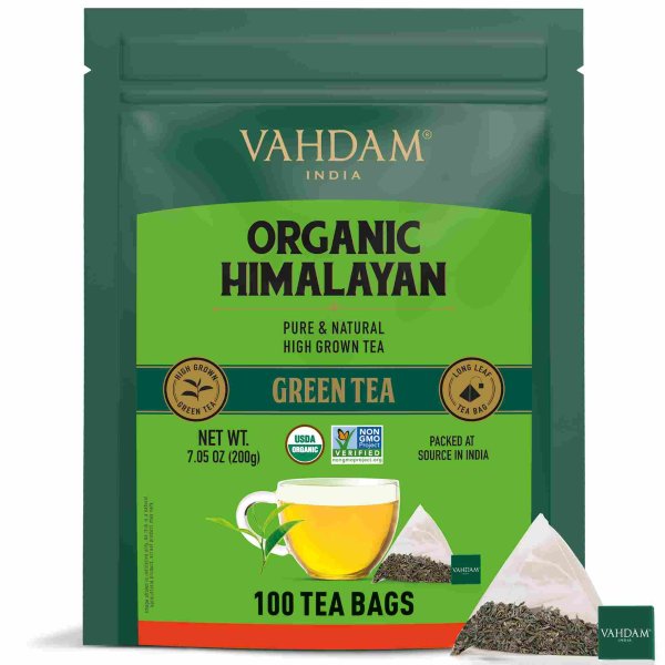 Organic Himalayan Green Tea, 100 Count