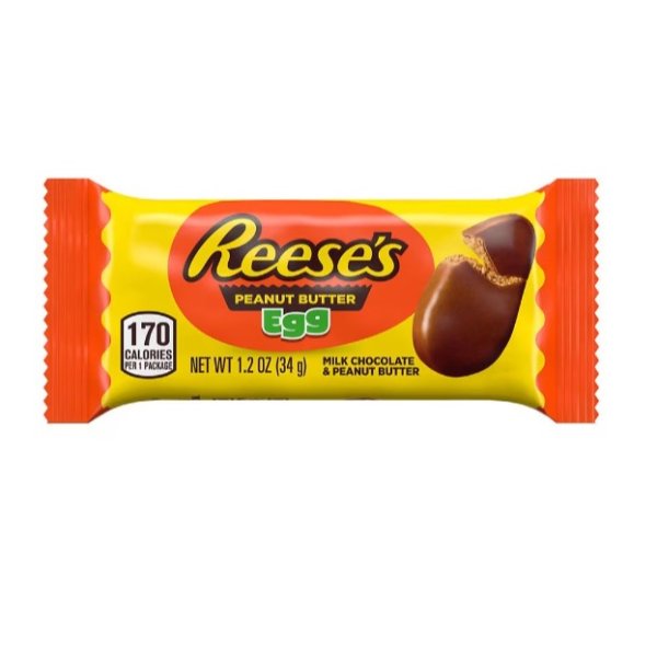 Peanut Butter Egg, Easter Candy, Pack Milk Chocolate1.2oz