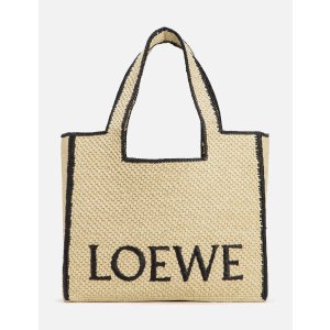 Loewe这个托特好适合夏天啊！logo托特包