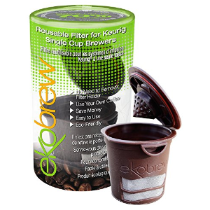 Ekobrew Cup, Refillable Cup for Keurig K-Cup Brewers, Brown, 1-Count