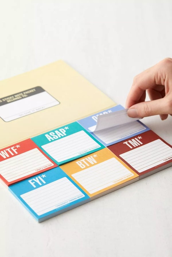 Text Sticky Packets Notepads