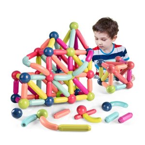 Jofarstep 儿童益智磁力棒玩具，42个零件