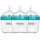 Two Piece Natural Baby Bottle with Lid - Ergonomic, Wide Neck Design Makes it The Easiest to Clean - Modern Look - Anti-Colic - BPA Free Plastic – Blue – 5 Ounce Size – 3 Pack of Bottles