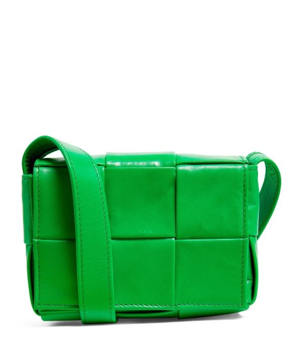 Sale | Bottega Veneta Mini Leather Cassette Cross-Body Bag | Harrods US