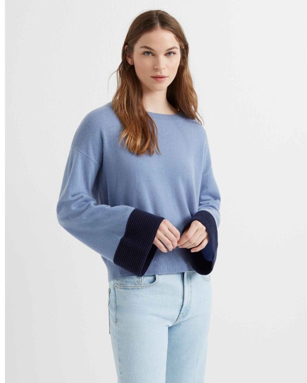 Bell Sleeve Cashmere Sweater