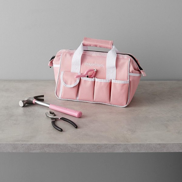Amazon Basics 粉色家用工具82件套
