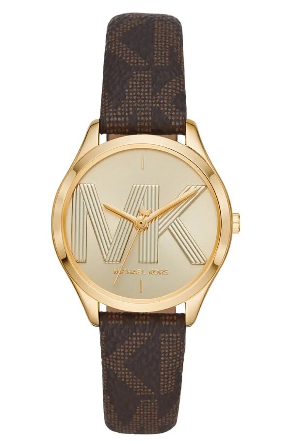 Women's Jaycie Leather Strap Watch, 33mm Thanks for stopping by!