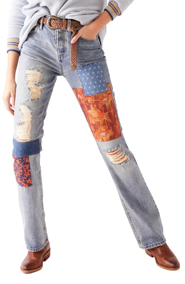 Belladonna Patchwork Bootcut Jeans