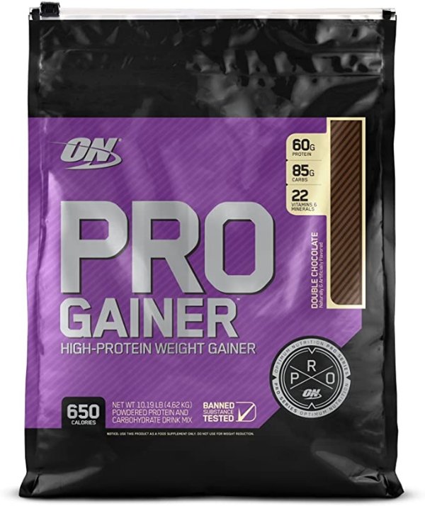 Pro Gainer Weight Gainer Protein Powder,Vitamin C and Zinc for Immune Support, Double Rich Chocolate, 10.19 Pounds (Packaging May Vary)