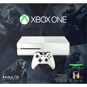 Microsoft Xbox One 500GB 游戏机-白色特别版《光环-士官长合集》