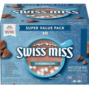 Swiss Miss Marshmallow Hot Cocoa Mix, (30) 1.38 Ounce Envelopes
