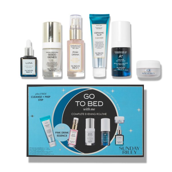 Go To Bed With Me Complete Evening Skincare Routine Set