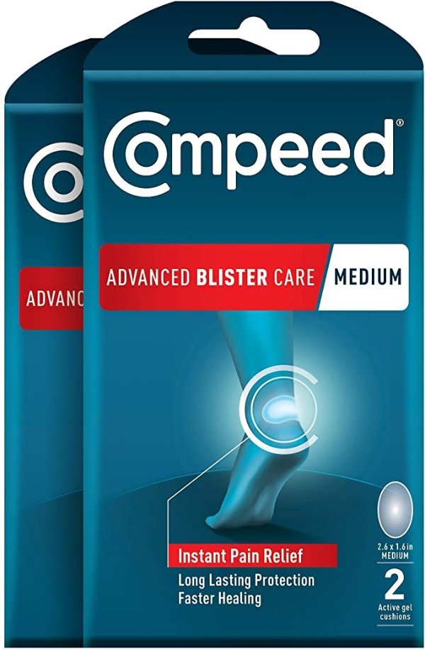 Advanced Blister Care 2 Count Medium Pads (2 Packs)