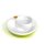 Momma Mealtime Warm Plate for Young Children, Water Chamber Underneath Keeps Food Warm or Cold for Toddler, Green No Slip Base and Orange Cap