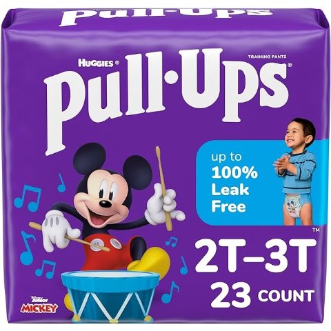 Pull-Ups 男童训练纸尿裤, Size 4, 2T-3T, 23 片