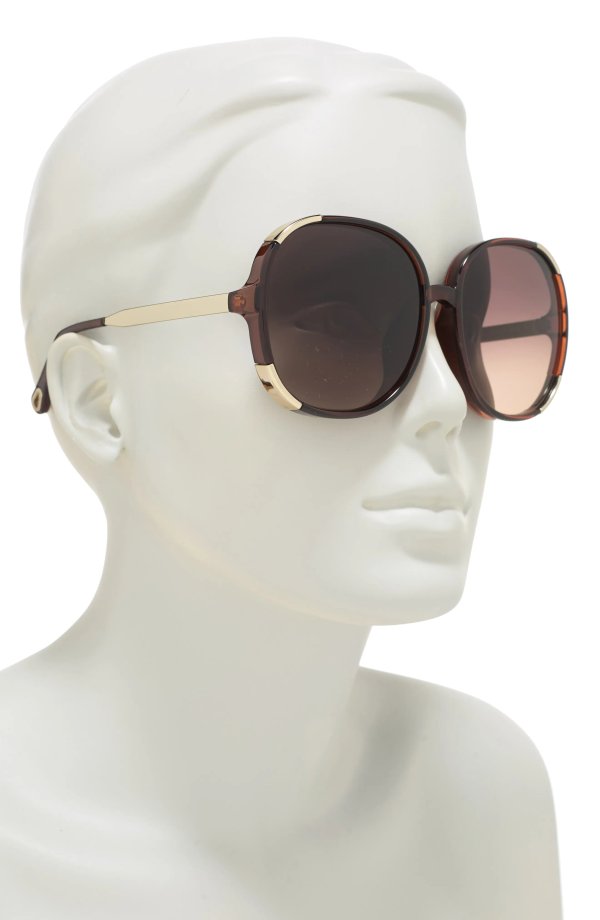 61mm Oversized Sunglasses