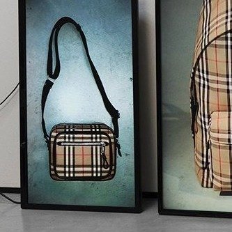 - Small Vintage Check Camera Bag