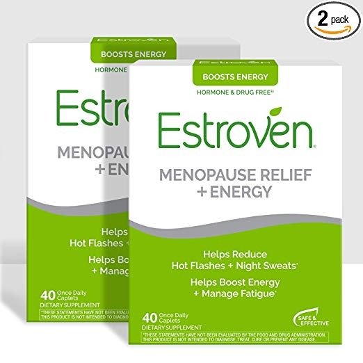 Energy | Menopause Relief Dietary Supplement | Safe Multi-Symptom Relief | Helps Reduce Hot Flashes & Night Sweats* | Helps Boost Energy & Manage Fatigue* | 40 Caplets (pack of 2)