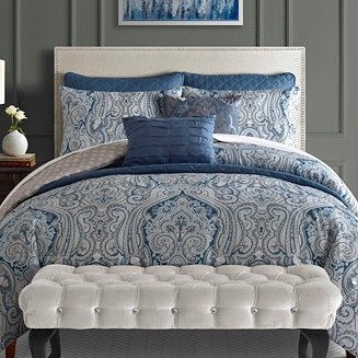 CLOSEOUT! Willoughby 8-Pc. Reversible Queen Comforter and Coverlet Set