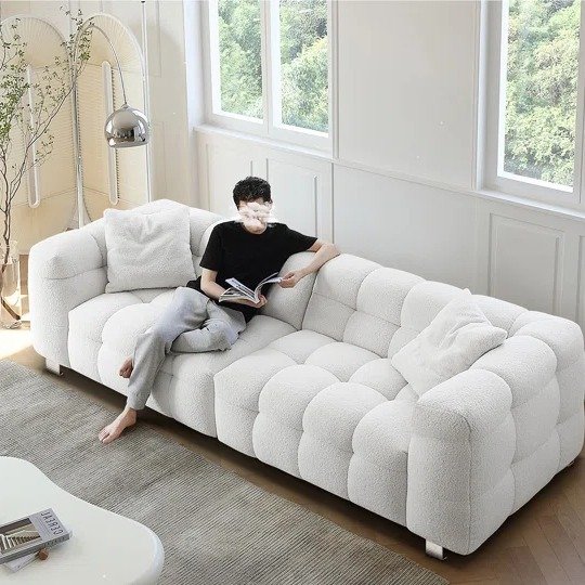 Bogoljub 80" Wide Comfort Tuxedo Arm Sofa with Pillows