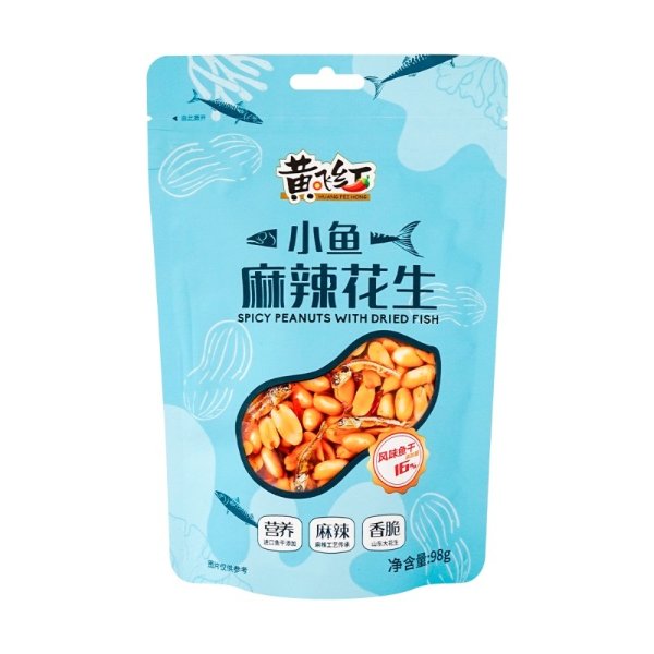 HUANGFEIHONG Spicy Peanuts With Dried Fish 98g