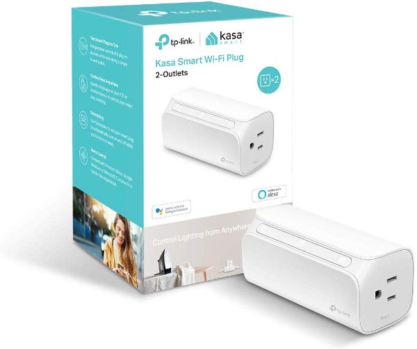 Kasa 2-Outlet Smart Wi-Fi Plug