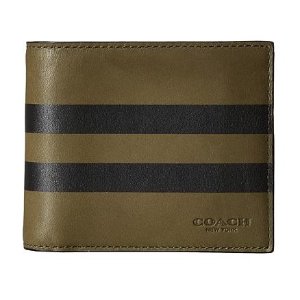 COACH Varsity Stripe Compact ID Wallet