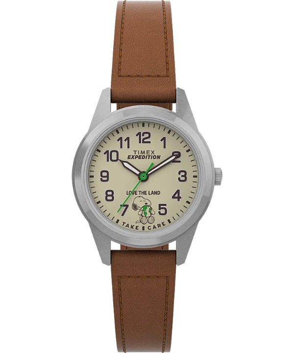 Expedition® Field Mini x Peanuts Take Care 26mm Leather Strap Watch -US