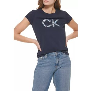 Calvin KleinWomen's Short Sleeve Logo Graphic T-Shirt