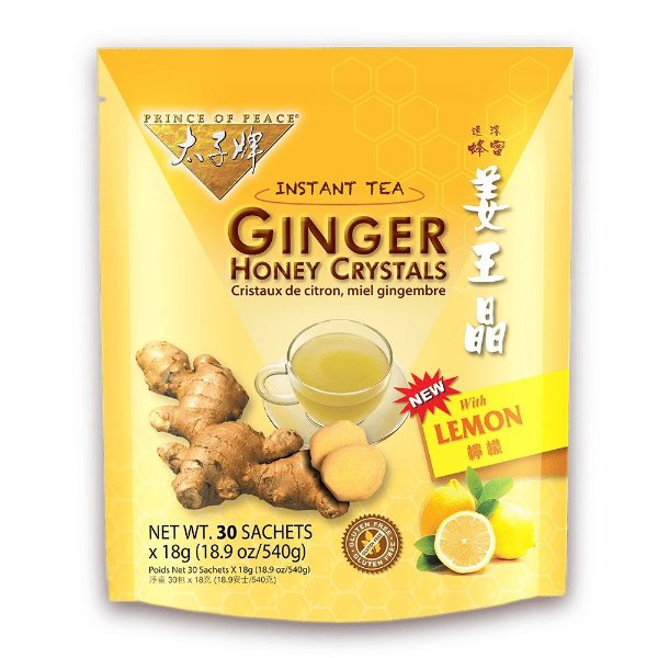 nstant Lemon Ginger Honey Crystals, 30 sachets
