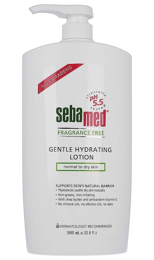 Fragrance-Free Gentle Hydrating Lotion Ultra Mild Dermatologist Recommended Moisturizer for Normal To Dry Sensitive Skin 33.8 Fluid Ounces (1 Liter)