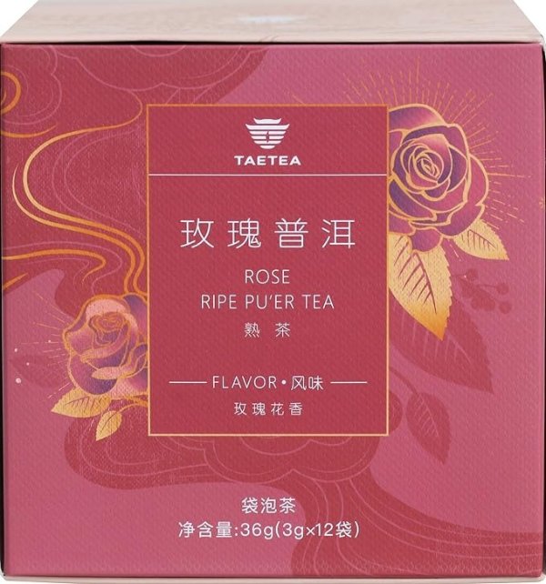 Pu-erh Tea Sachets Pack 12 Tea Bags(Rose) 1.27oz