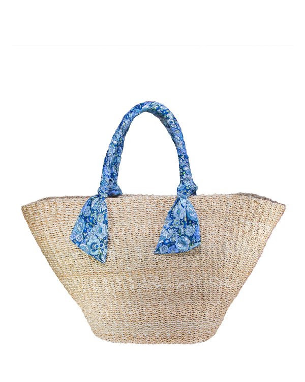 Eliz Floral-Wrap Beach Tote Bag