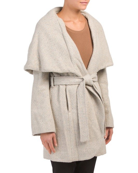 Tweed Marla Oversize Collar Coat