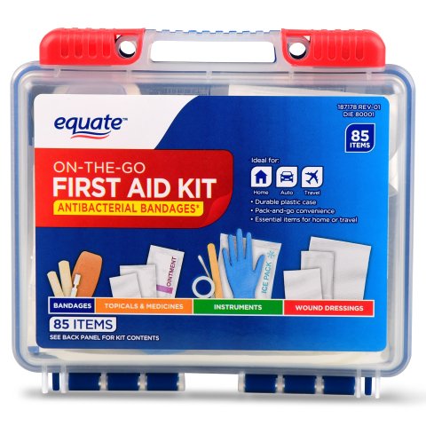 equateOn-The-Go First Aid Kit, 85 Items