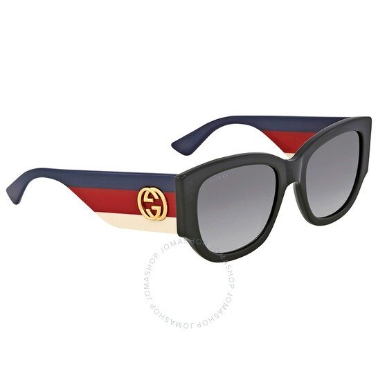 Grey Gradient Cat Eye Ladies Sunglasses GG0276S 001 53