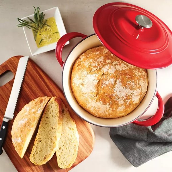 Enameled Cast Iron 7-Quart Covered Round Dutch Oven (Assorted Colors) - Sam's Club