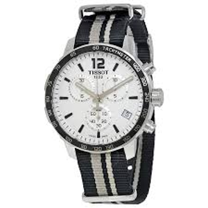 TISSOT Quickster Chronograph Silver Dial Men's Watches 3 styles