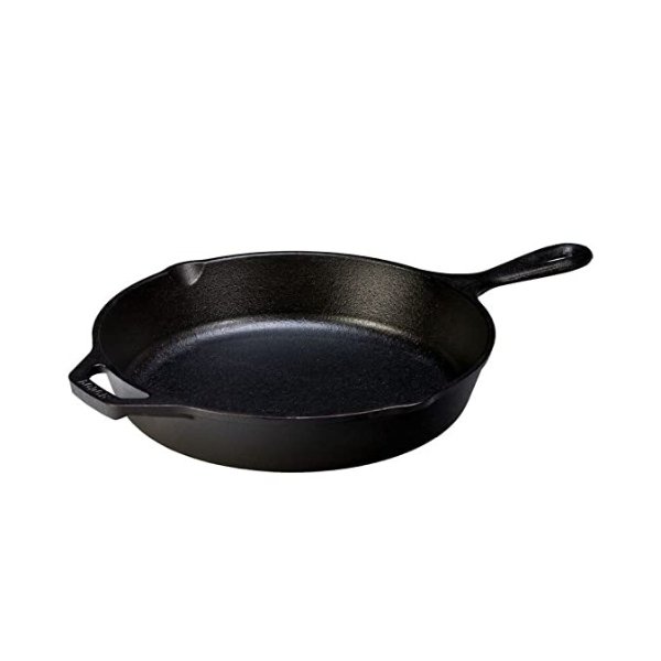 L8SK3 10.25 inch Cast Iron Skillet, Pre-Seasoned and Ready for Stove Top or Oven Use 10.25" Black