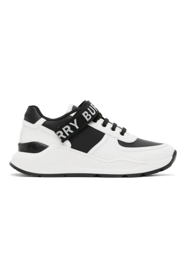 White & Black Ronnie Sneakers