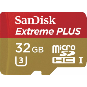 SanDisk Extreme PLUS 32GB microSDHC UHS-I Memory Card