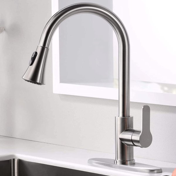 AMAZING FORCE Kitchen Faucet with Pull Down Sprayer