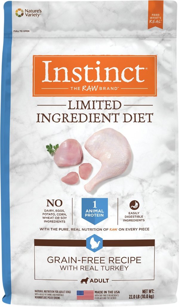 by Nature's Variety Limited Ingredient Diet Grain-Free Recipe with Real Turkey Dry Dog Food, 22-lb bag - Chewy.com