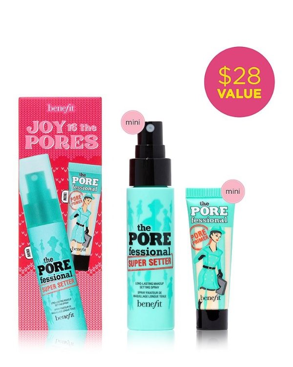 Joy To The Pores Pore Primer & Makeup Setting Spray Gift Set ($28 value)