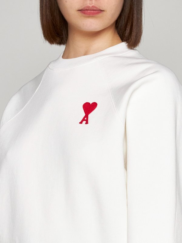 Logo-patch cotton sweatshirt