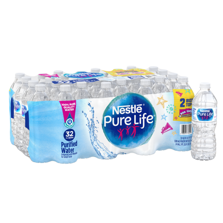 Nestle Pure Life Purified Water, 16.9 Fl. Oz., 32 Count