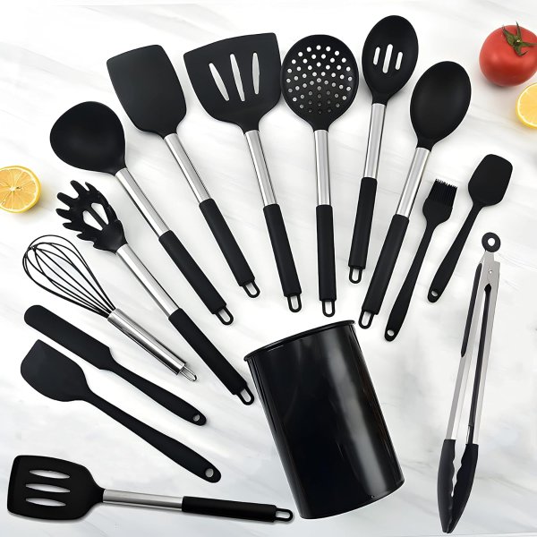 NTVKID 硅胶烹饪工具15件套